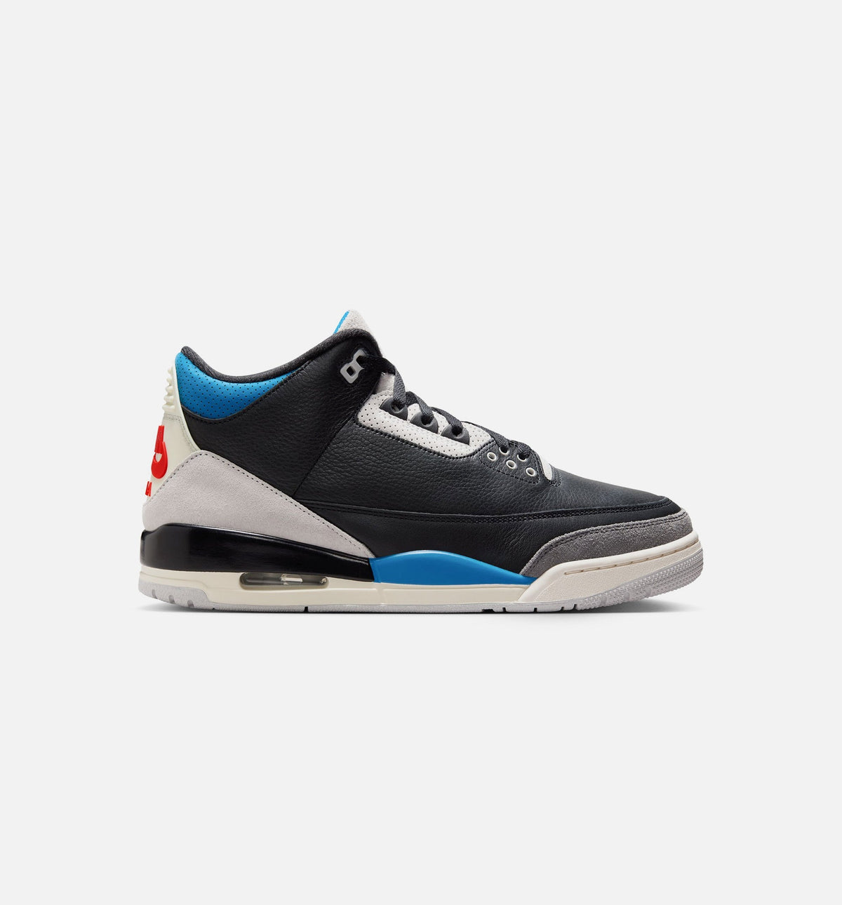 Air Jordan 3 Retro OG Rare Air – Men's Lifestyle Shoe in Black/Chile Red/Neutral Grey