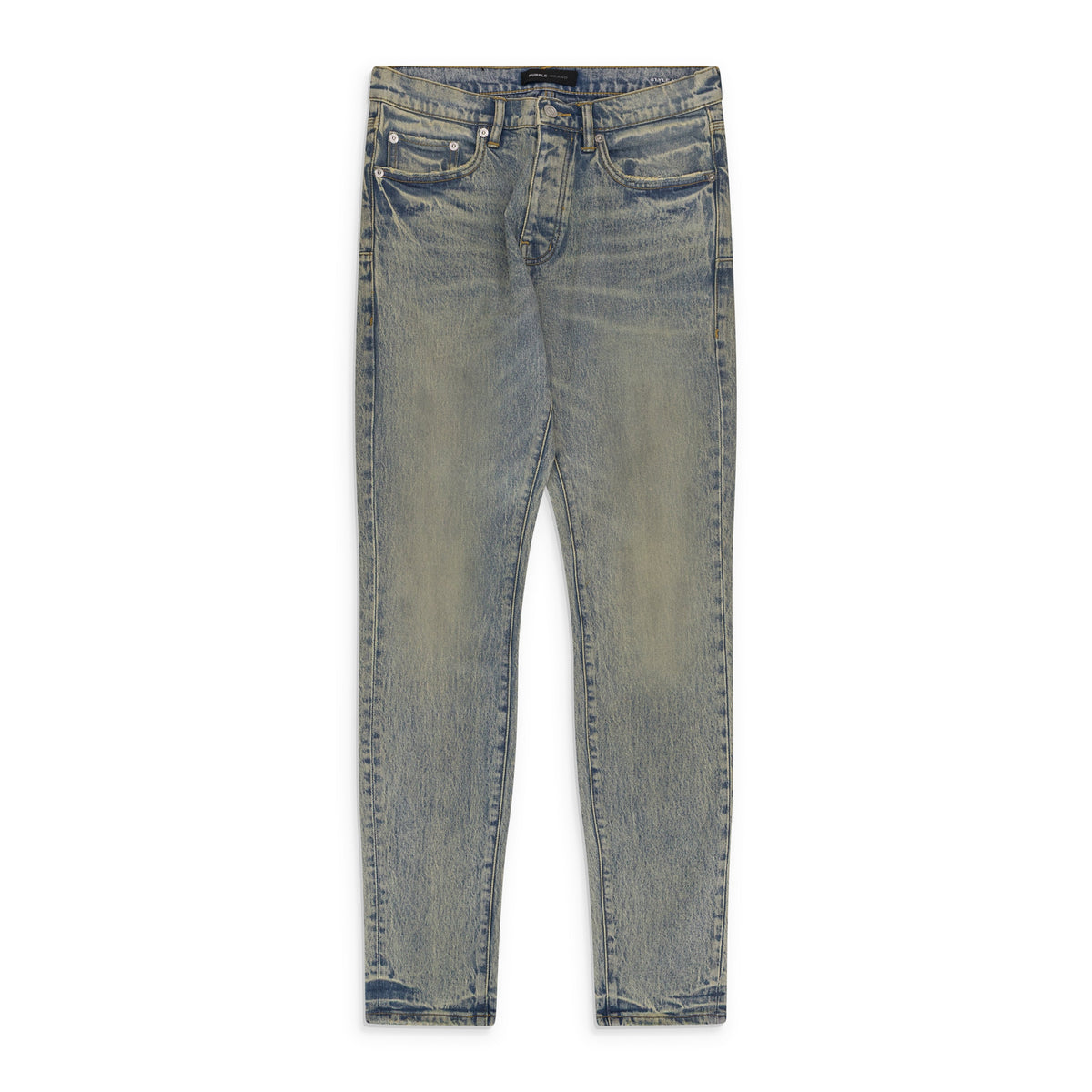 Light Indigo Sunshine Coated Skinny Jeans