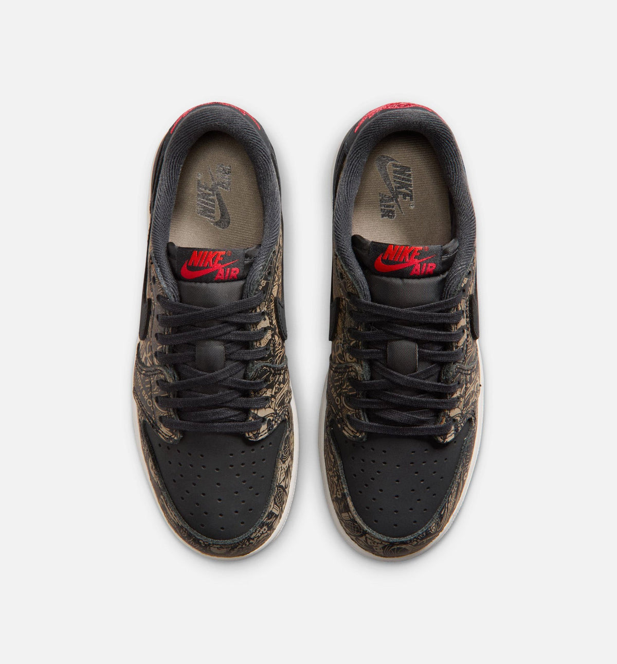 Air Jordan 1 Retro Low OG Laser Black/Red Big Kids' Lifestyle Shoes - Black/Varsity Red/Summit White