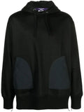 Junya Watanabe MAN ripstop-panel cotton hoodie