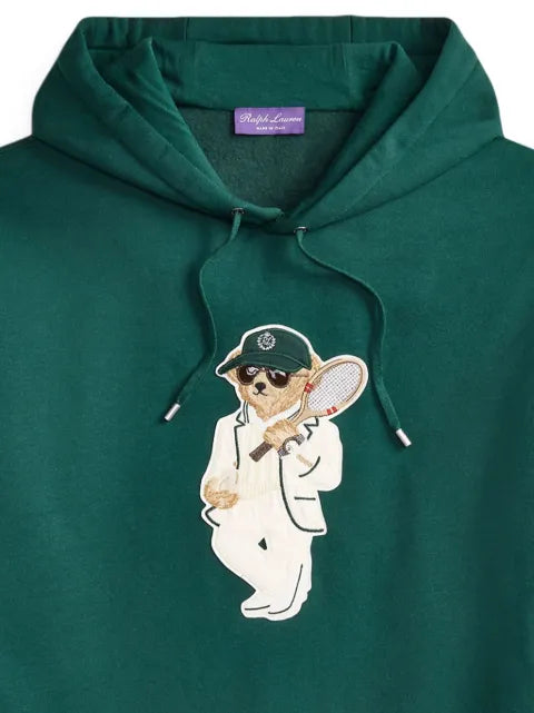 Ralph Lauren Purple Label embroidered-bear hoodie