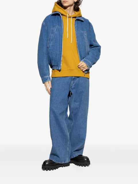 Marni logo-patch cotton hoodie