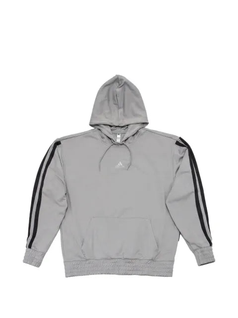 adidas logo-stripes hoodie