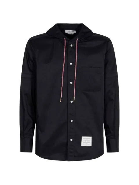 Thom Browne hooded nylon armband shirt