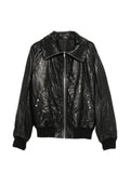 Rick Owens Tower Dracuflight jacket in tumbled lamb