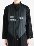 Yohji Yamamoto vest with pinstripes