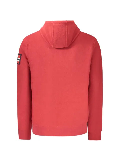 NORWAY 1963 fleece-texture logo-patch hoodie