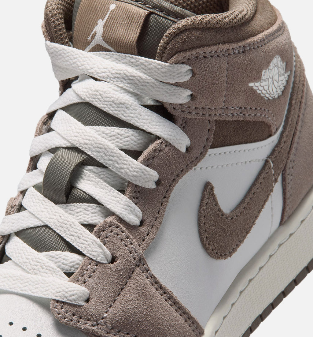 Air Jordan 1 Mid “Enigma Stone” Grade School Lifestyle Shoes