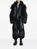 FILTH faux-fur trim bomber jacket