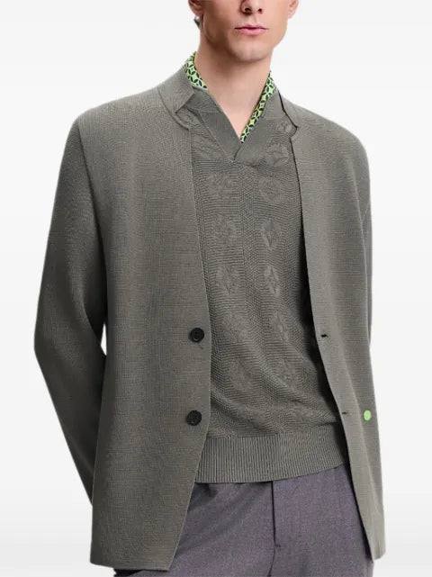 Shanghai Tang silk knitted blazer