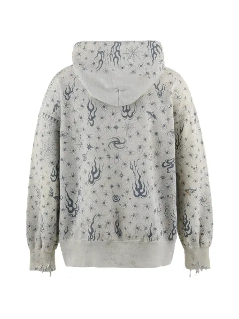 SAINT MXXXXXX x Dr.Woo tattoo-print hoodie