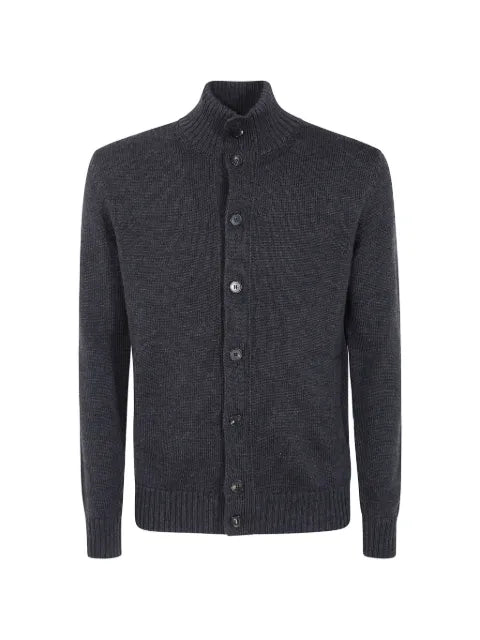 Zanone high-neck buttoned cardigan