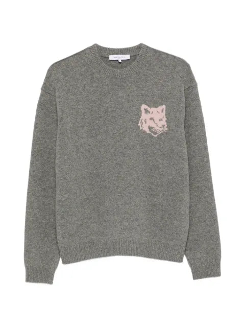 Maison Kitsuné Fox Head intarsia sweater