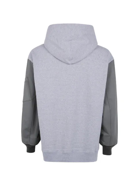 Comme des Garçons Homme panelled zip-pocket hoodie