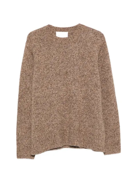 Soft Goat melange-effect crew-neck sweater