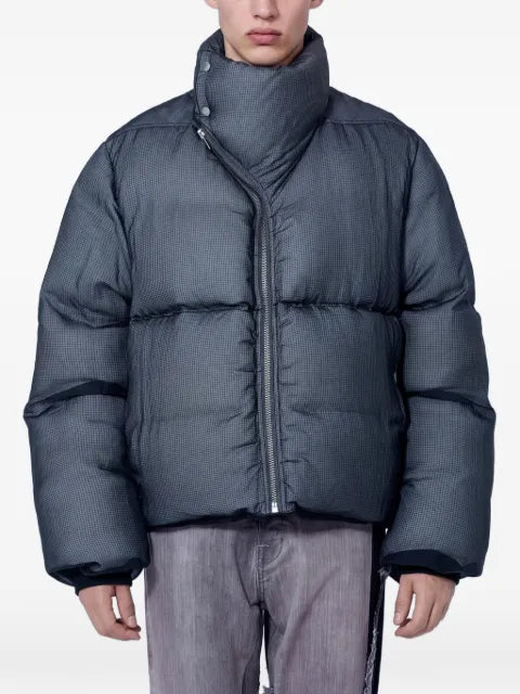 Rick Owens quilted high-neck jacket