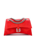 Crush Chain Flap Bag Leather Small