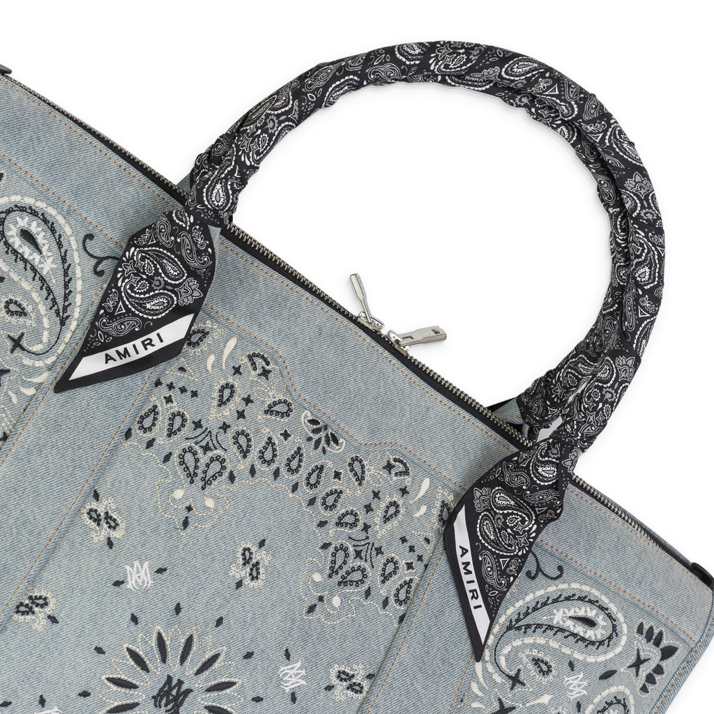 Clay Indigo Bandana Denim Weekender Bag