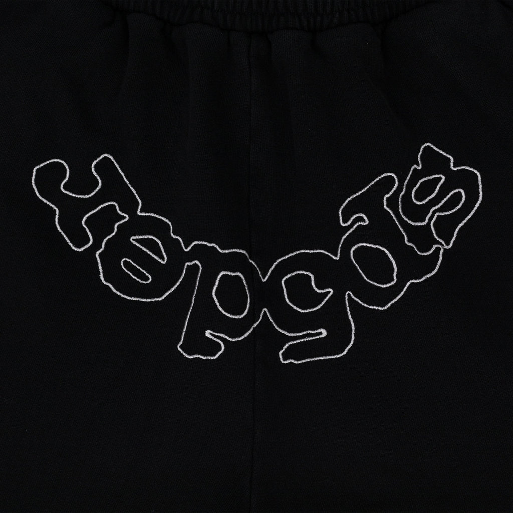 Black OG Logo Embroidered Sweatshorts