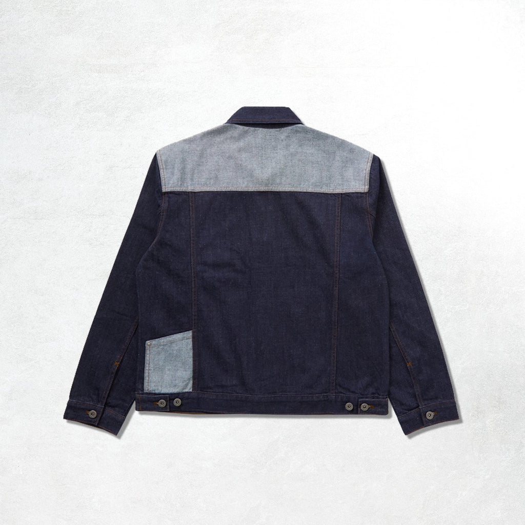 Chet Rock Infinity Panel Jacket: Blue Rinse Wash