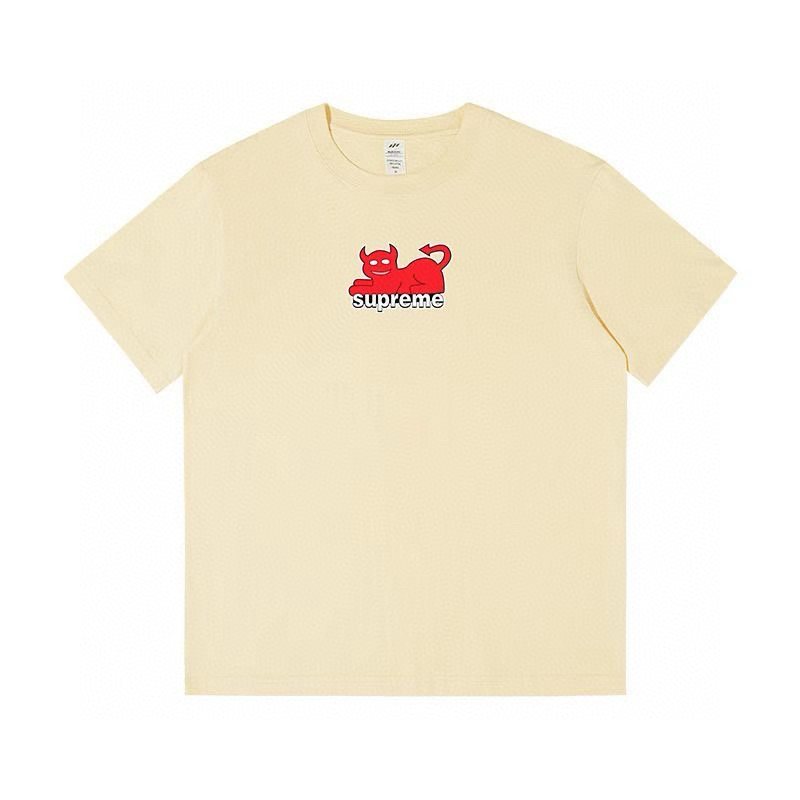 Supreme Devil Cat Graphic Short-Sleeve T-Shirt