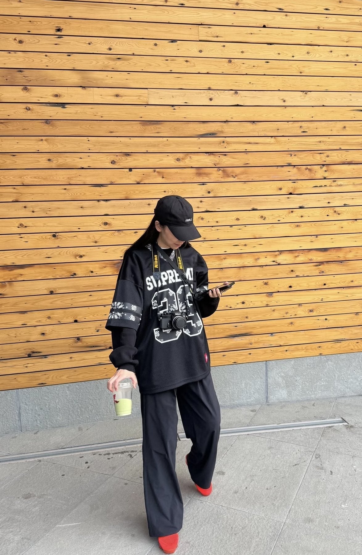 Supreme 39 Bandana-Trim Mesh Jersey T-Shirt