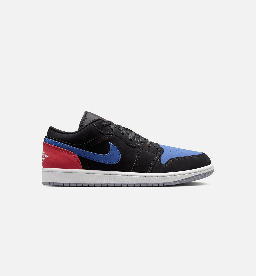 Air Jordan 1 Low Men's Sneakers | Black/Summit White/True Blue/Varsity Red
