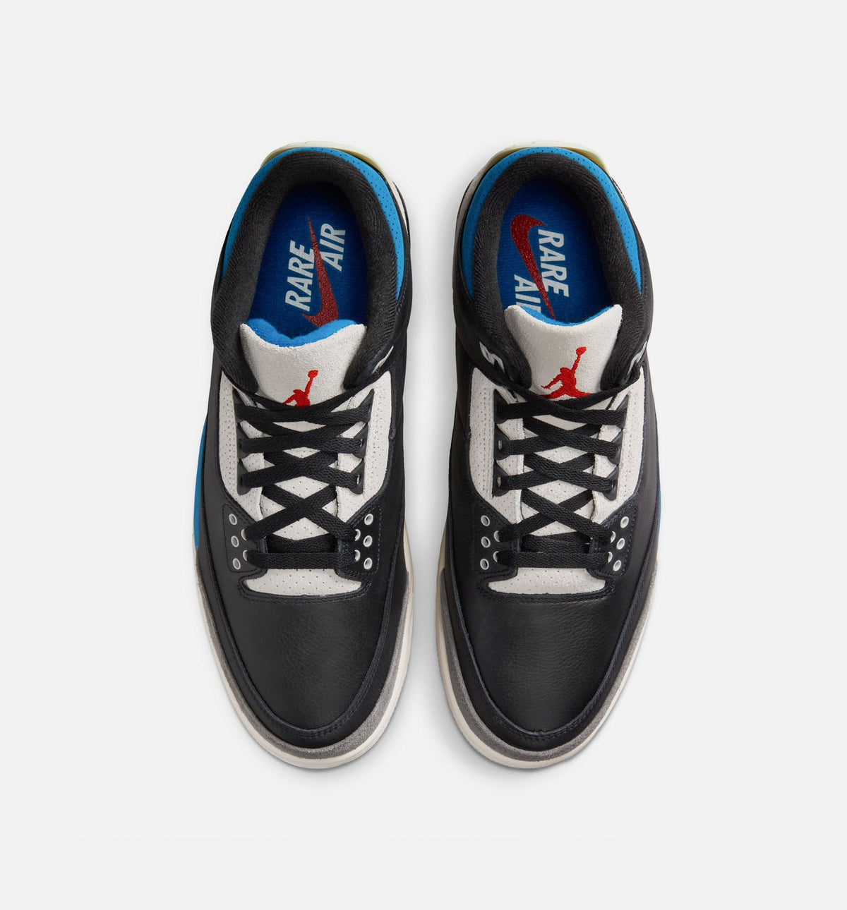 Air Jordan 3 Retro OG Rare Air – Men's Lifestyle Shoe in Black/Chile Red/Neutral Grey