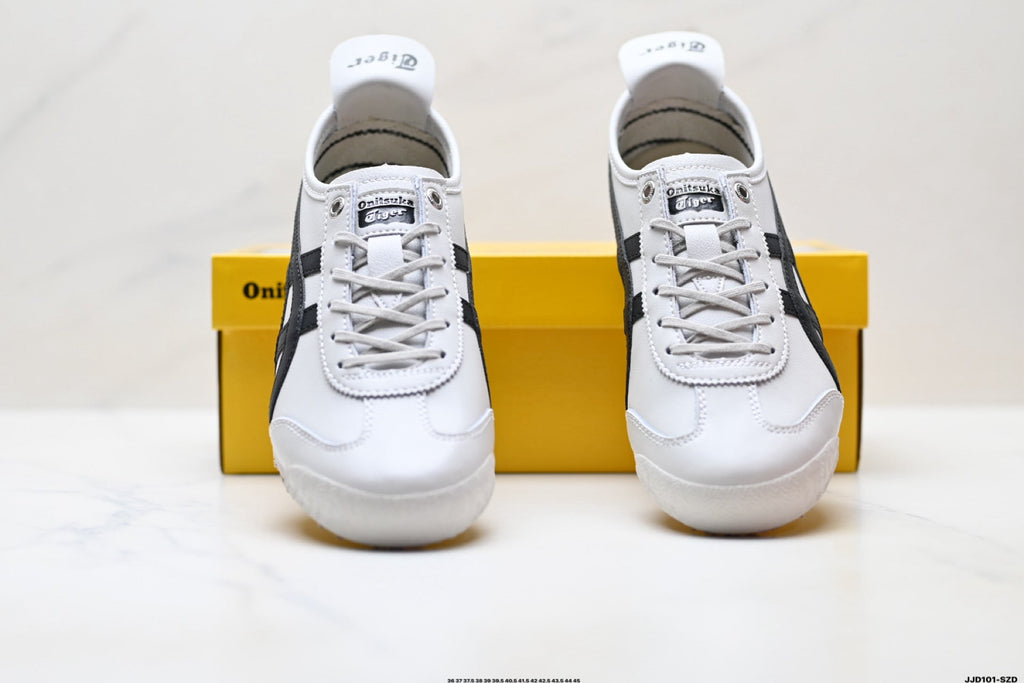 Onitsuka Tiger Retro Low Top White Black Unisex Shoes Style 09