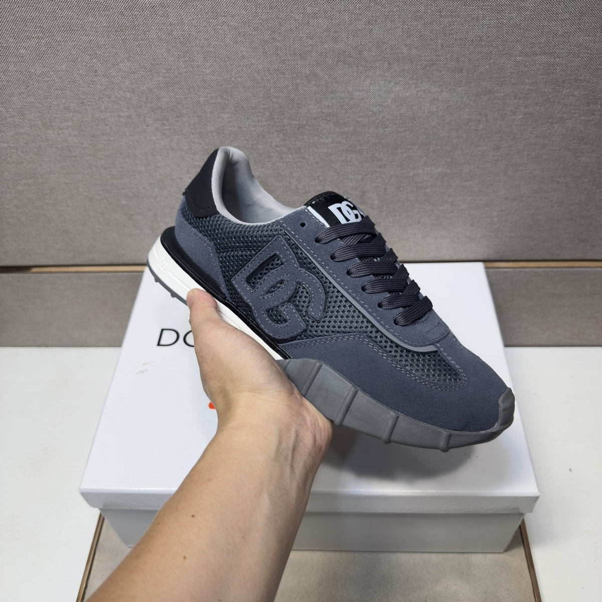 Dolce & Gabbana Navy Logo Sneakers