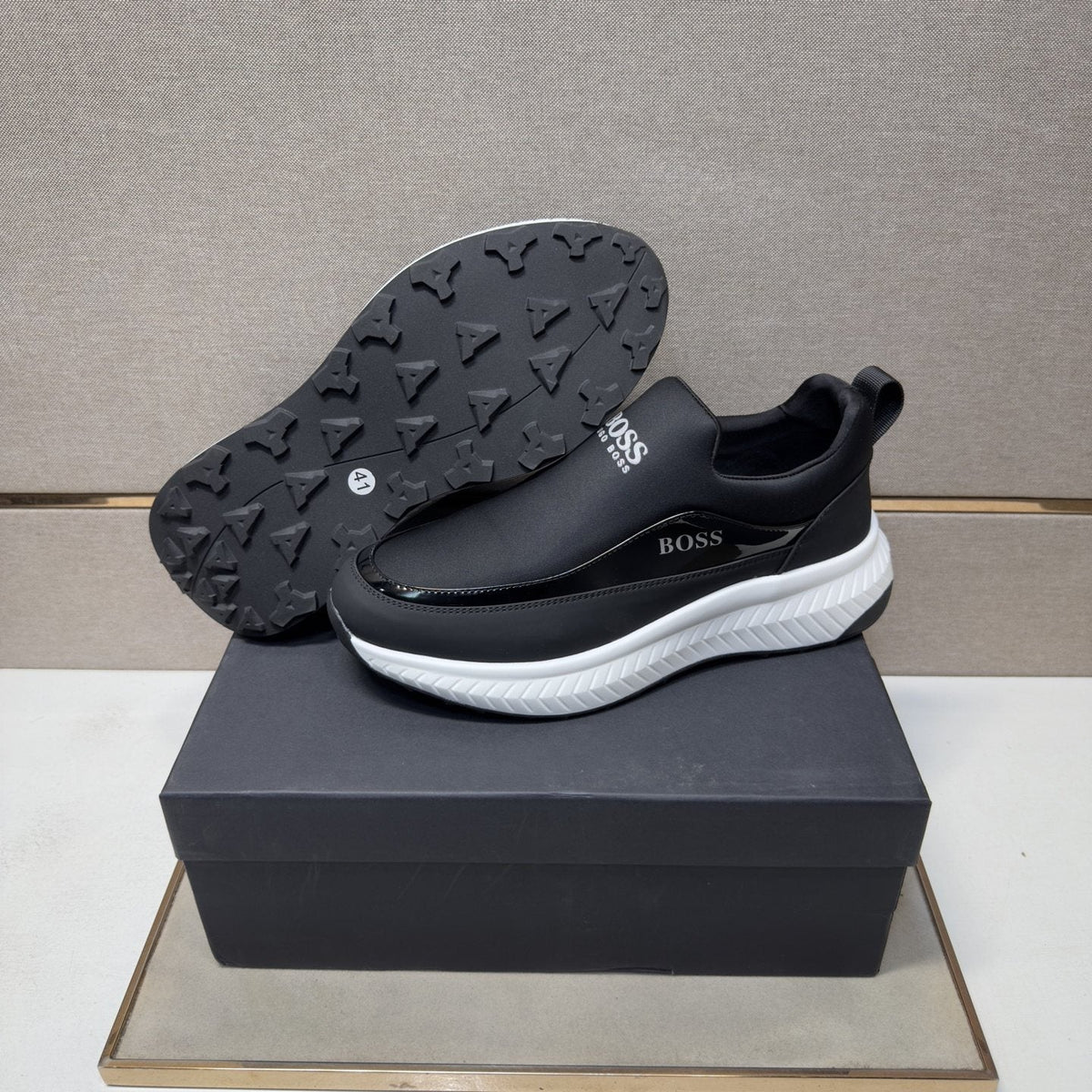 Hugo Boss Black Slip-On Shoes