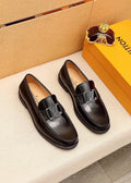 Louis Vuitton Black Logo Loafers