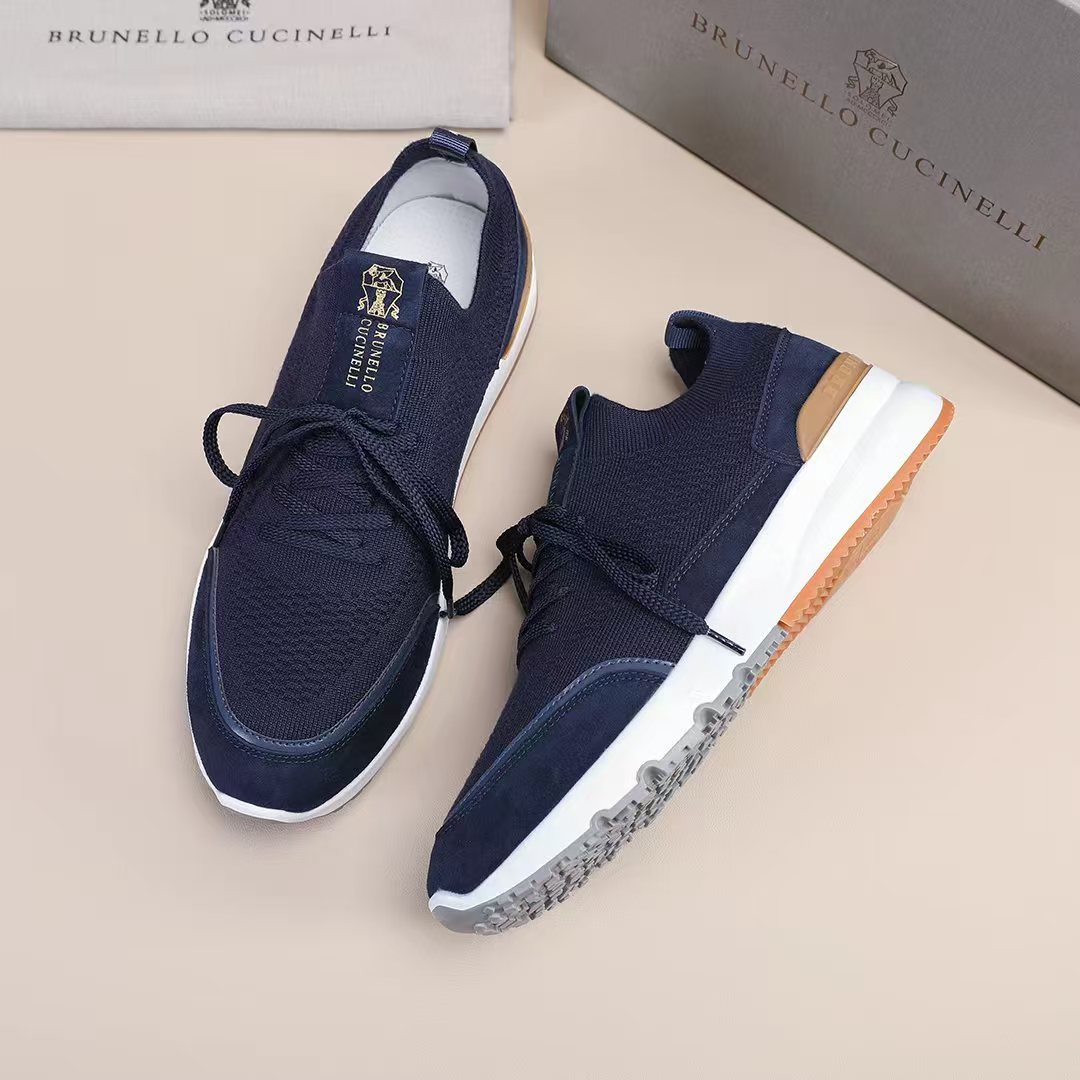 Brunello Cucinelli Contrast Low-Top Sneakers