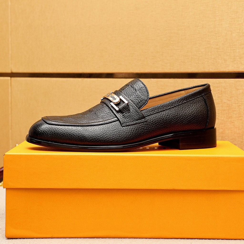 Louis Vuitton Men's Textured Bar Loafers
