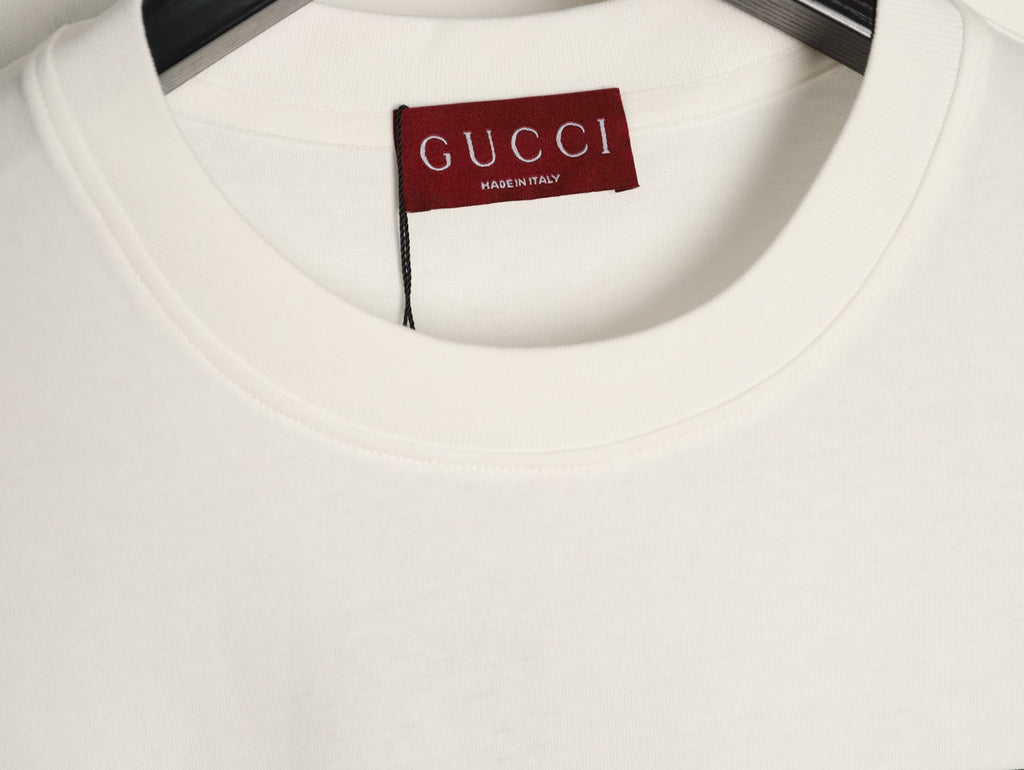 Gucci Monogram-Style Pocket-Patch Short-Sleeve T-Shirt - Cream